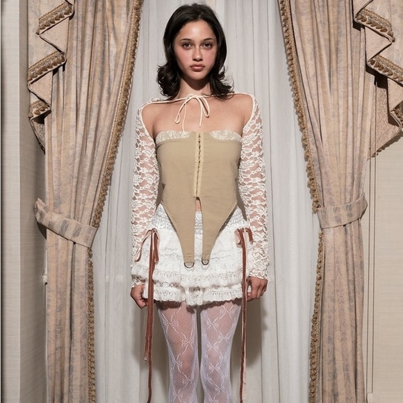 NWT ZEMETA Lace Locket Tube Top - Picture 1 of 9